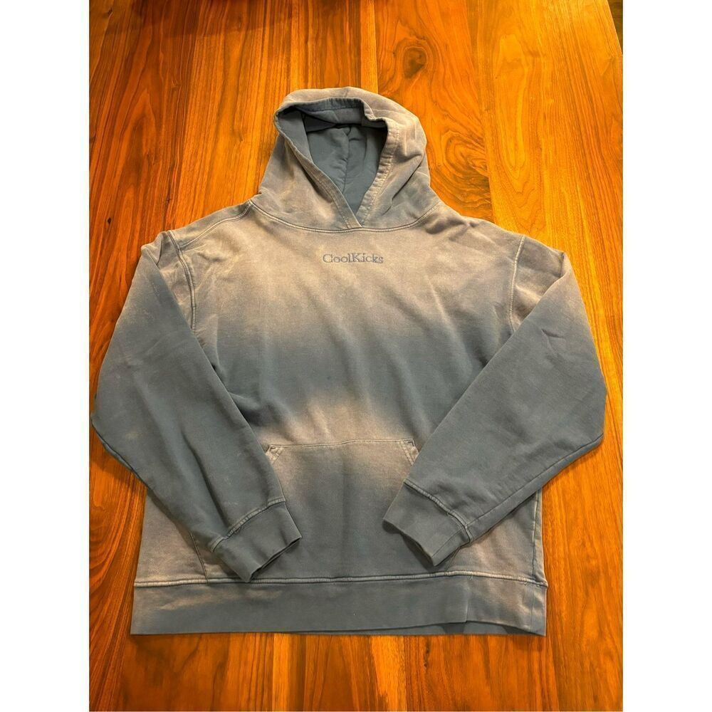 Coolkicks Men's Light Blue Faded Pullover Long Sleeve Hoodie Size Large
